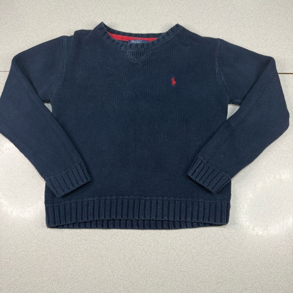 Polo by Ralph Lauren Navy Blue Sweater Size 6